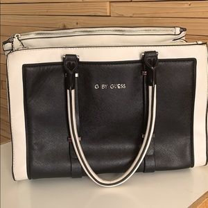 Black and white purse